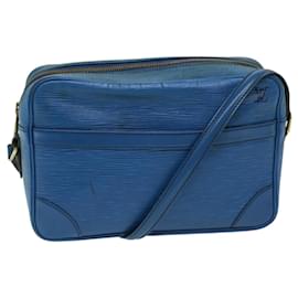 Louis Vuitton-LOUIS VUITTON Epi Trocadero 27 Shoulder Bag Blue M52315 LV Auth 67729-Blue