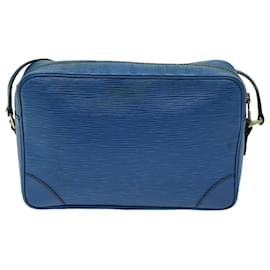 Louis Vuitton-LOUIS VUITTON Epi Trocadero 27 Shoulder Bag Blue M52315 LV Auth 67729-Blue