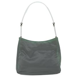 Prada-PRADA Shoulder Bag Nylon Khaki Auth 68087-Khaki