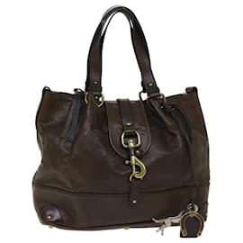 Chloé-Chloe Kerala Hand Bag Leather Brown 03 08 51 5811 Auth yb521-Brown