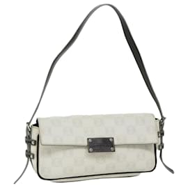 Loewe-LOEWE Anagram Shoulder Bag PVC White Auth fm3203-White