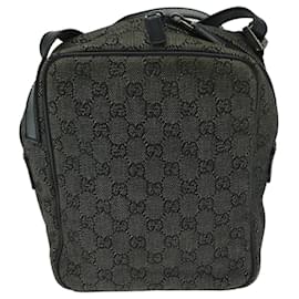 Gucci-GUCCI GG Canvas Shoulder Bag Gray 03136 auth 68470-Grey