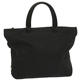 Prada-PRADA Hand Bag Nylon Black Auth hk1182-Black