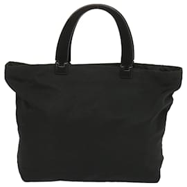 Prada-PRADA Hand Bag Nylon Black Auth hk1182-Black