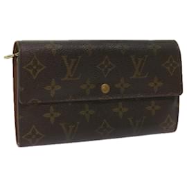 Louis Vuitton-LOUIS VUITTON Monogramm Portefeuille Sarah Lange Geldbörse M60531 LV Auth bs12396-Monogramm