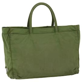 Prada-PRADA Hand Bag Nylon Green Auth 68343-Green