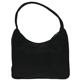 Prada-PRADA Hand Bag Nylon Black Auth fm3212-Black