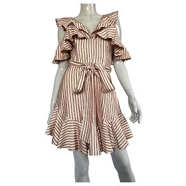 Zimmermann x Barneys New York Seidenkleid Beige Beige