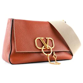 Valentino Garavani-VALENTINO GARAVANI  Handbags T.  leather-Brown