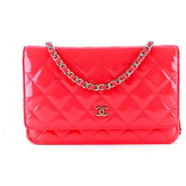 Chanel-CHANEL Handtaschen T.  Leder-Pink