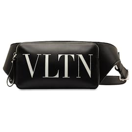 Valentino-Black Valentino VLTN Belt Bag-Black