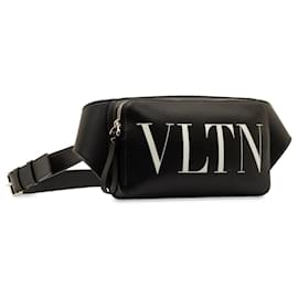 Valentino-Black Valentino VLTN Belt Bag-Black