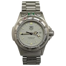 Tag Heuer-Silver Tag Heuer Quartz Stainless Steel Professional 200M Watch-Silvery