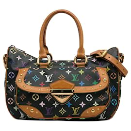 Louis Vuitton-Bolso satchel Rita multicolor con monograma de Louis Vuitton negro-Negro