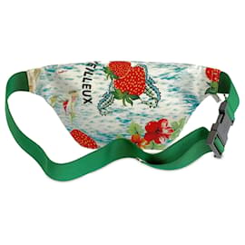 Gucci-Sac ceinture multicolore Gucci Nylon Merveilleux imprimé fraise-Multicolore