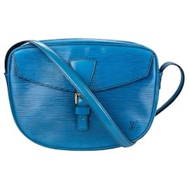 Louis Vuitton-Louis Vuitton Blue Epi Leather Jeune Fille Crossbody Bag-Blue