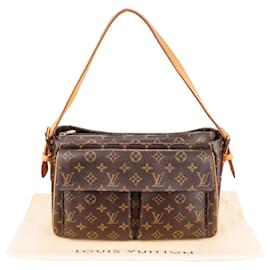 Louis Vuitton-Louis Vuitton Canvas Monogram Viva Cite Shoulder Bag-Brown