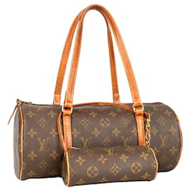 Louis Vuitton-Set di borse a tracolla Papillon monogramma in tela Louis Vuitton-Marrone