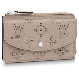 Louis Vuitton-Porta-cartões LV frente e verso-Cinza