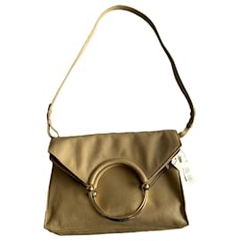 Claudie Pierlot-Handbags-Beige,Golden