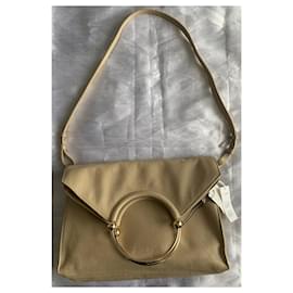 Claudie Pierlot-Handbags-Beige,Golden