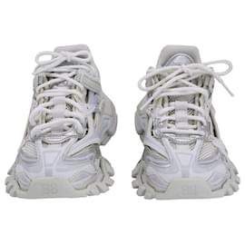 Balenciaga-Balenciaga Track.2 Sneakers in Poliuretano Bianco-Bianco