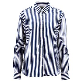 Totême Camicia elegante a righe Toteme in cotone blu Blu