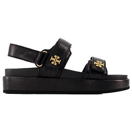 Kira Sport Sandals - Tory Burch - Leather - Black Black