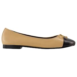 Tory Burch-Bailarinas con puntera - Tory Burch - Piel - Beige-Castaño,Beige