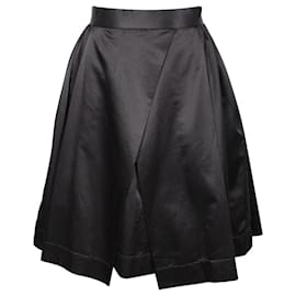 Vivienne Westwood-Vivienne Westwood Anglomania Knee Length Skirt in Black Cotton-Black