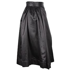 Vivienne Westwood-Vivienne Westwood Anglomania Falda hasta la rodilla en algodón negro-Negro