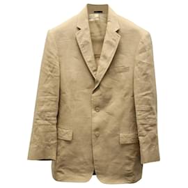 Ralph Lauren-Polo Ralph Lauren Single-Breasted Blazer in Beige Linen-Beige