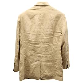 Ralph Lauren-Polo Ralph Lauren Single-Breasted Blazer in Beige Linen-Beige