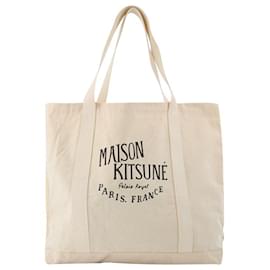 Autre Marque-Palais Royal Einkaufstasche - Maison Kitsune - Creme - Baumwolle-Weiß