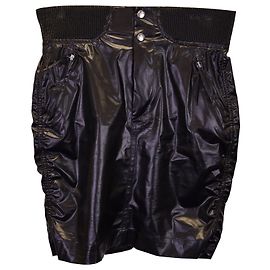 Minigonna Isabel Marant Amel in seta nera Nero