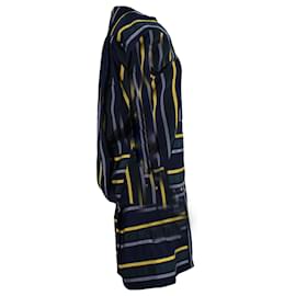Sacai-Robe tunique droite rayée Sacai en polyester multicolore-Multicolore