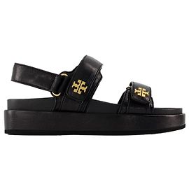 Kira Sport Sandals - Tory Burch - Leather - Black Black