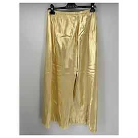 Khaite-KHAITE  Trousers T.International S Viscose-Golden