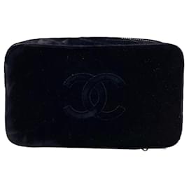 Chanel-CHANEL  Clutch bags T.  velvet-Black