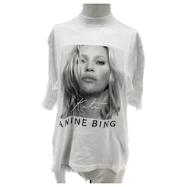 Anine Bing-ANINE BING Camisetas.Algodón Internacional XS-Blanco