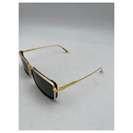 Linda Farrow-Óculos de sol LINDA FARROW T.  metal-Dourado