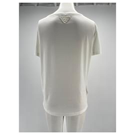 Prada-Camiseta PRADA.Algodón S Internacional-Blanco