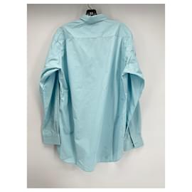 Comme Des Garcons-COMME DES GARCONS Chemises T.International L Coton-Turquoise