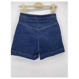 Chloé-Pantalones cortos CHLOE.fr 42 Algodón-Azul
