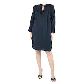 Isabel Marant Etoile-Black tonal embroidered dress - size UK 8-Black