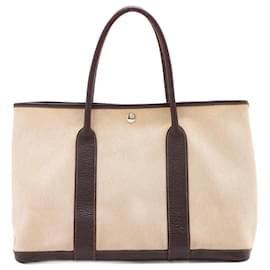 Hermès-neutral 2009 Garden Party PM Buffle & Toile H Tasche-Andere