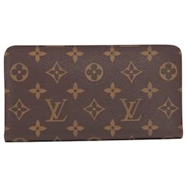 Louis Vuitton-brown 2000 Monogram Porto Monesip zip wallet-Brown
