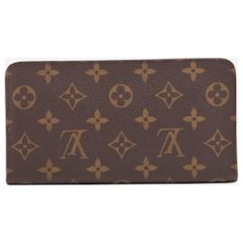 Louis Vuitton-brown 2000 Monogram Porto Monesip zip wallet-Brown