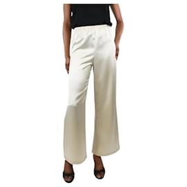 Totême-Pantaloni in raso color crema - taglia UK 6-Crudo