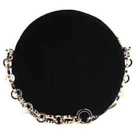 Balmain-Bandolera circular de terciopelo negro-Negro